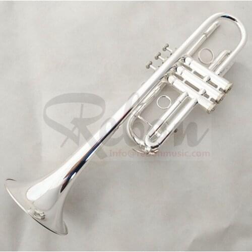 Weifang Rebon C key Silver Plated cheap Trumpet