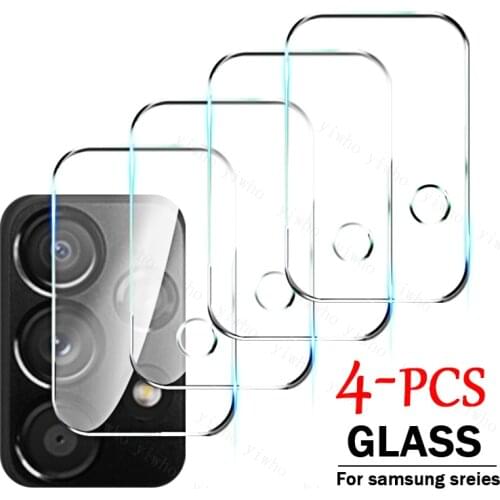 4PCS Tempered Glass for Samsung Galaxy A52 A72 A42 A32 A22 A12 A02s A82 S21 Plus Ultra S20 Fe Protective Camera Protectors Lens