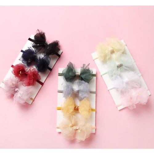 12pcs/lot Princess Lace Hair Clips with Flower Bow Hairpins Girls Bowknot Hairband Kids Headwear Fashion Baby Hair Accessories