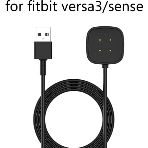 Charging Dock For Fitbit Versa 3/sense Smart Watch Charger Cable USB Charging Data Cradle For Fitbit Sense Charger Stand TSLM1
