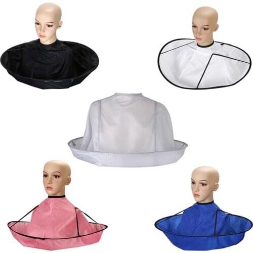 1PC Hair Styling Accessory Foldable Hair Cutting Cloak Umbrella Cape Waterproof Haircut Gown Apron Adult Kids Barber Home
