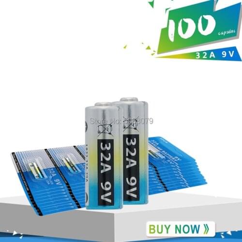 100pcs/lot 9V 29A 32A Alkaline Battery Garage Door Opener 32A LR32 29A L822