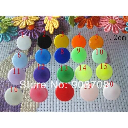 12mm Snap Buttons T5 300sets/lot Mixed 20 Colors randomly Baby Diaper Clothes Resin Button
