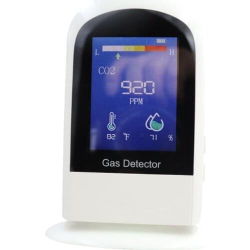 3-in-1 Carbon Dioxide Air Quality Monitor with Temperature and Humidity Display Multipurpose Portable CO2 Meter Tester Home M7DA