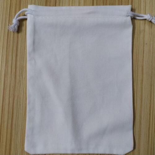 300pcs CBRL white cotton jewelry pouch custom 17*23cm dust pouch drawstring bag for jewelry storaage and packaging free shipping