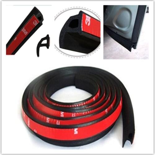 4M Car Auto P-Shape Rubber Seal Weather Strip Hollow Car Door Window Edge Moulding Trim Weatherstrip