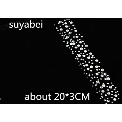 4pc/lot Pant seam hot fix rhinestones applique patches iron on crystal transfers design strass iron on for bag shoes sweater