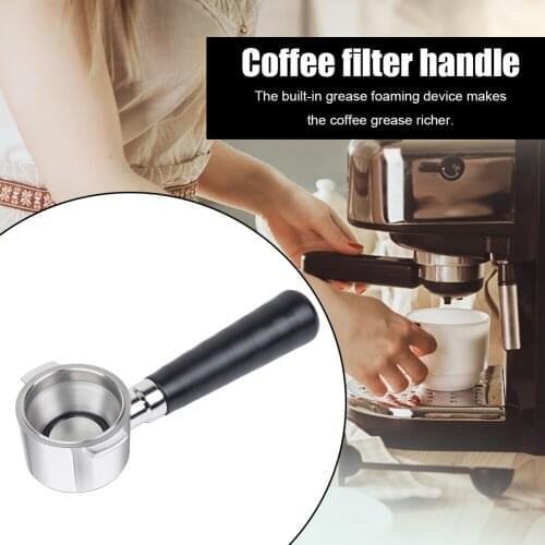 51mm Coffee Portafilter Filter Machine Stainless Steel Bottomless Basket Coffeeware Coffee Filters Kitchen Accessories
