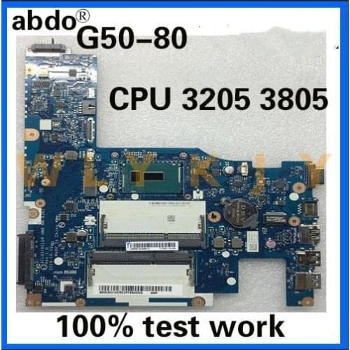 Abdo ACLU3/ACLU4 UMA NM-A362 / NM-A272 motherboard for Lenovo G50-80 notebook motherboard CPU 3205U/3805U DDR3 100% test work