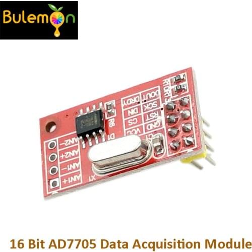 AD7705 Data Acquisition Module 16 Bit Dual channel ADC Module PGA SPI interface chip TM7705 with analog input Buffer AD003
