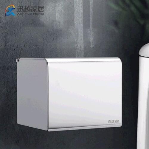 Gold Stainless Steel Square Paper Towel Holder Stand Bracket Hand Tray Wall-mounted Toilet Bathroom Hardware Roll 00PH0102
