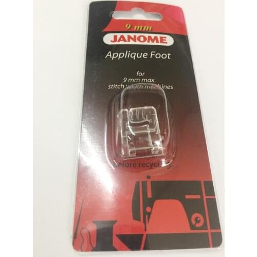 Applique Foot #202086002 For Janome 9mm Max Stitch Width Machine