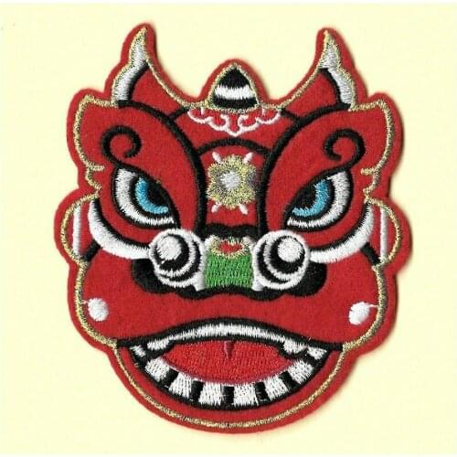 Hot! Dragon - Chinese - Parade - New Year - Embroidered Iron On Badge Patch (Size is about 7.6 * 9 cm)