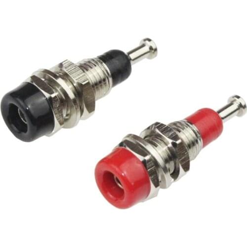 5pcs Insulated Metal Clad Multimeter 2mm Panel Mount Tip Jacks For Connection BS2104