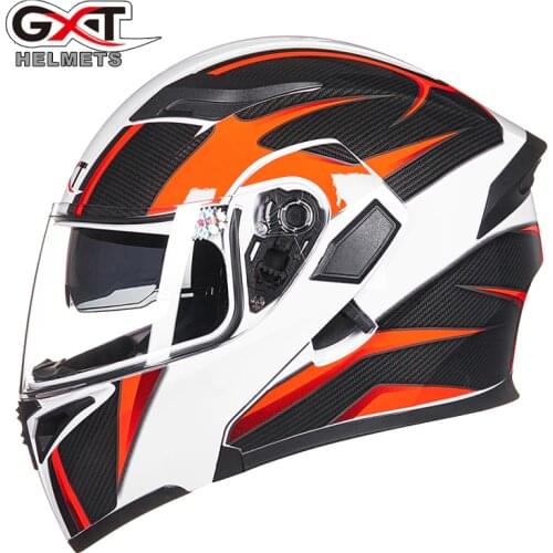 Fahion and safety GXT flip up motorcycle helmet Double visor system moto casco unisex motobike full face helmet cool design