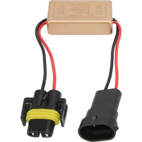Flash Strobe Controller Box Continuous Flashing Module H8 H9 H11 Socket for LED Headlight Foglamp