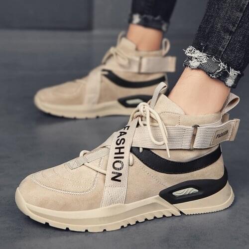 Winter new high-top mens casual shoes high-quality fashion sports shoes outdoor non-slip hiking shoes mens shoes