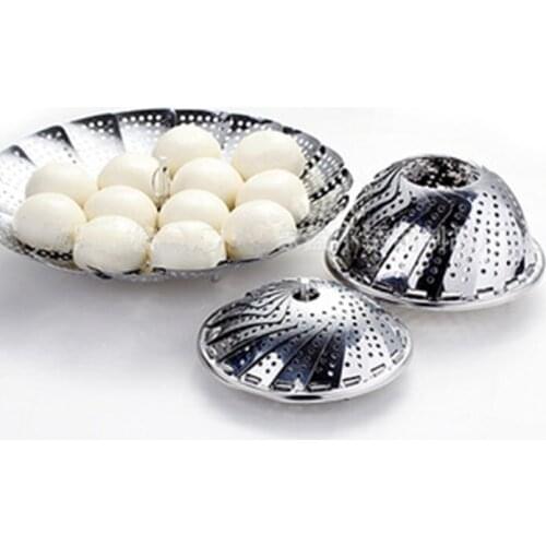 Adjustable Foldable Steamer 12inch Kitchen Cooking Steamer Basket Insert New Collapsible 3legs Vegetable Steamer Fruit Tray