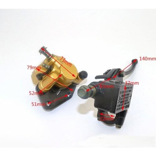 Universal Motorcycle Rear Disc Brake Calliper & Pads Attaches For Baotian 125cc T2 Chinese Scooters Glow