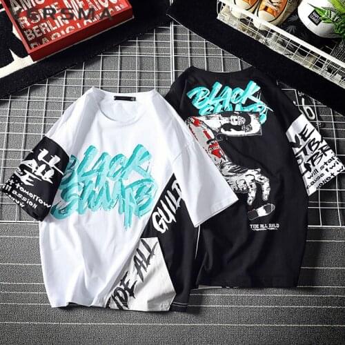 VERSMA Korean Ulzzang Short Sleeve Men T-shirts For Teens Summer Trendy Streetwear Oversize Punk Women Clothes 2020 Dropshipping