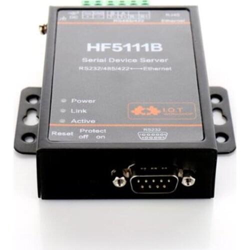 Wifimodule 5111B RJ45 RS232/485/422 Serial To Ethernet Free RTOS Serial 1 Port Server Converter Device Industrial Connector Unit
