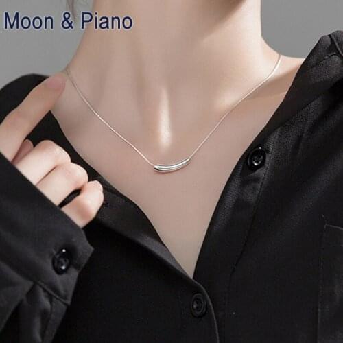 Lady Exquisite Jewelry Necklace Sweet Fashion S925 Silver Water Drop Clavicle Chain for Woman Birthday Gift Temperament Necklace