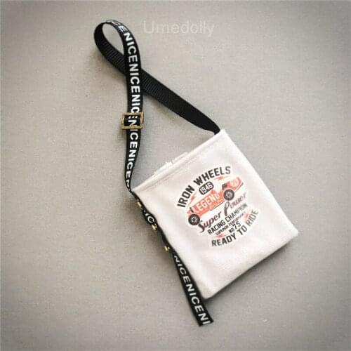1PCS Casual Canvas Shoulder Bag for Blyth, Barbies, 1/6 BJD 1/8 BJD Doll Clothes Accessories Toy