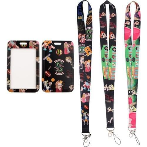 24pcs/lot MD555 DMLSKY Cartoon Tv Show Card Holder ID Holder Bus Card Holder Staff Card With Lanyard