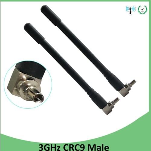 3G 4G LTE antenna 3dbi with CRC9 plug connector 20pcs antena 1920-2670 Mhz FOR wireless 4G modem lte repeater antenne antennas