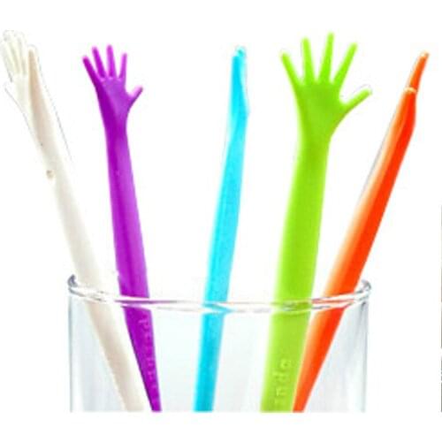 BalleenShiny 5Pcs/Set High Five HELP ME Coffee Stirrer Stirring Rod Juices Spoon Bar Rabble Rods Drink Stirre Coffee Tools