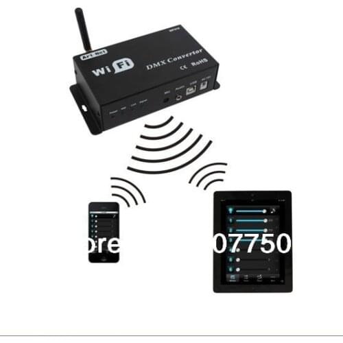 DC 12V Wifi dmx converter controler WIfi310 model used for Iphones and Ipad control of dmx rgb led lights