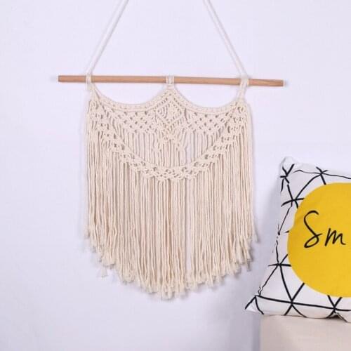 Bohemian Chic Handicrafts Woven Tapestry Macrame Tapestry Wall Hanging Modern Boho Living Room Bedroom Wall Decoration