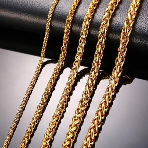 Yobest New Fashion Gold Silver Color Stainless Steel Triple Rope Chain Men Necklace Charm Jewelry Wholesale