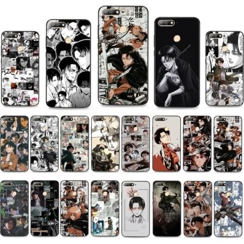Anime Attack On Titan Levi Ackerman Phone Cases For Huawei Honor 7C 7A 8X 9X 8A 10i 20S 8C 8S 9A 9S 10X lite
