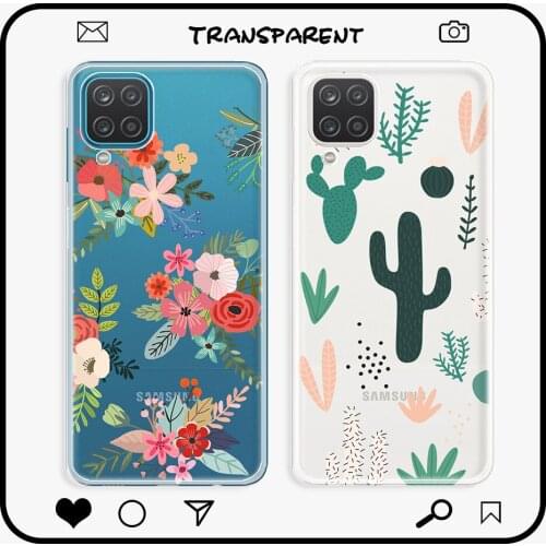 For Samsung Galaxy A12 Case Transparent Back Cover For Samsung A12 a12 Clear Phone Bag on Galaxy A12 Soft Protective Case Coque