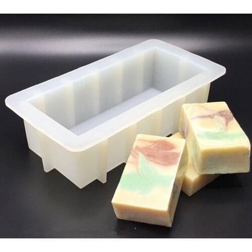 Cuboid Soap Mold DIY Handcraft Silicone Molds For Soap Practical Soap Making Tool Silicone Forms Soap Mold moldes de silicona