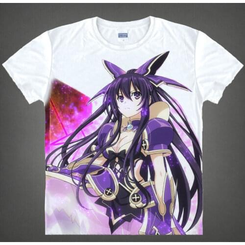 Date A Live T-Shirt Tohka Yatogami Shirt Cool t shirts Anime Clothing cute lovely kawaii Shirts T-Shirts Japanese Anime shirts a