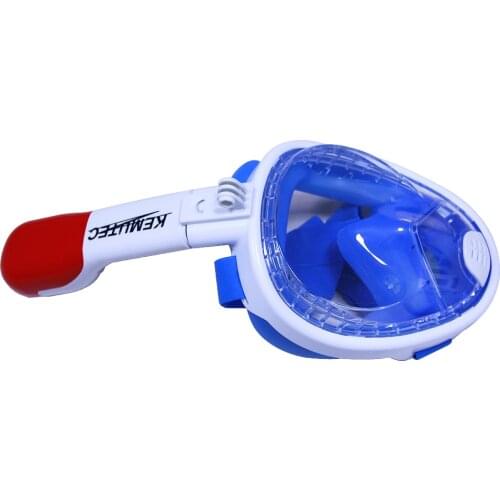 KEMUTEC Underwater Scuba Anti Fog Full Face Diving Mask Snorkeling Set Respiratory masks Safe and waterproof Swimming