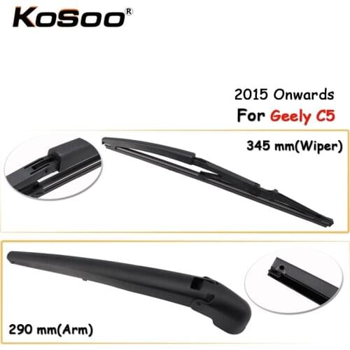 KOSOO Auto Rear Car Wiper Blade For Geely C5,345mm 2015 Onwards Rear Window Windshield Wiper Blades Arm,Car Accessories Styling