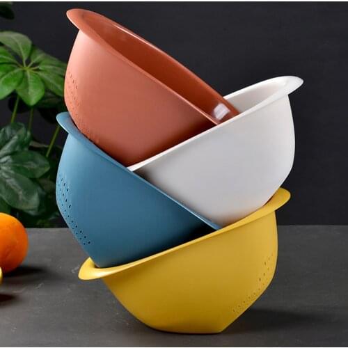 Kitchen Dishwasher Strainer Drain Basket Cleaning Vegetables Fruits Rice Washing Sieve Plastic Hoppet