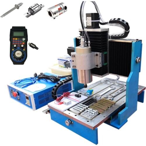Linear Guide Rails CNC Router 4 Axis MACH3 USB 3040 Metal Engraving Milling Machine 1.5KW 2.2KW Spindle Motor