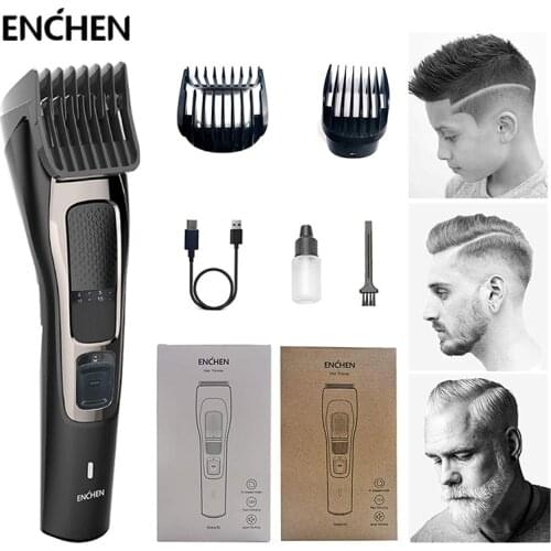 ENCHEN Sharp3 Mens Electric Hair Clipper USB Rechargeable Hair Trimmer Professional Hair Cutter for Men Adult Razor