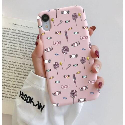 Cute Sweet Candy Original Liquid Silicone girly Phone Case For iphone 11 Pro Max X XS Max XR 7 8 6 6S Plus Couples Cases Capa