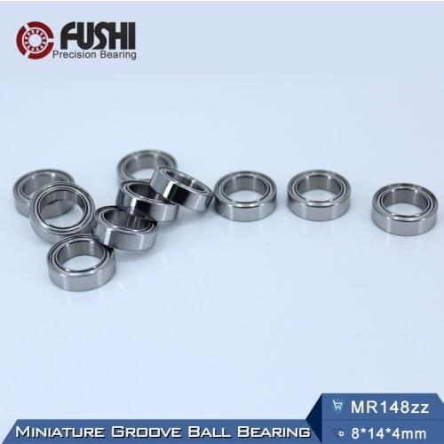 MR148ZZ With Oil Bearing ( 10 PCS ) 8*14*4 mm Miniature MR148Z Ball Bearings MR148 ZZ L-1480ZZ