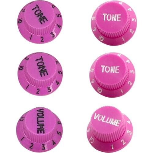 Set of 3pcs Bell Style Guitar Knobs Tone Volume Control for Electric Guitar Replacement Accessory