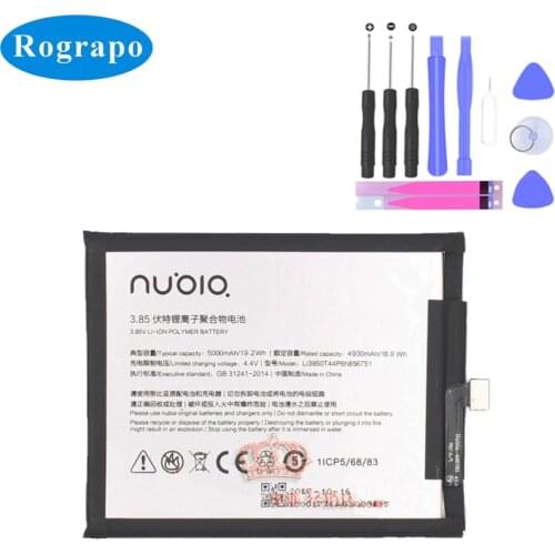 New Full 5000mAh Li3950T44P6h856751 Battery Bateria Batterij For ZTE Nubia N2 NX575J Original Mobile Phone Batteries