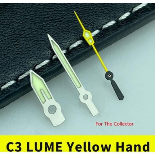 Orange/Yellow Watch Hands Suitable For Sumo SKX SRPD MOD Fit 4R35 7S26 NH35 NH36 Automatic Movement C3 Green LUME Colorful