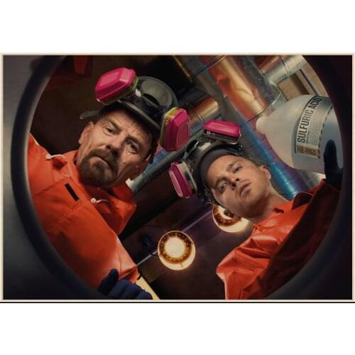 Breaking Bad Posters Movie Posters Vintage Kraft Paper Retro Wall Sticker Home bedroom Decor house decoration A8