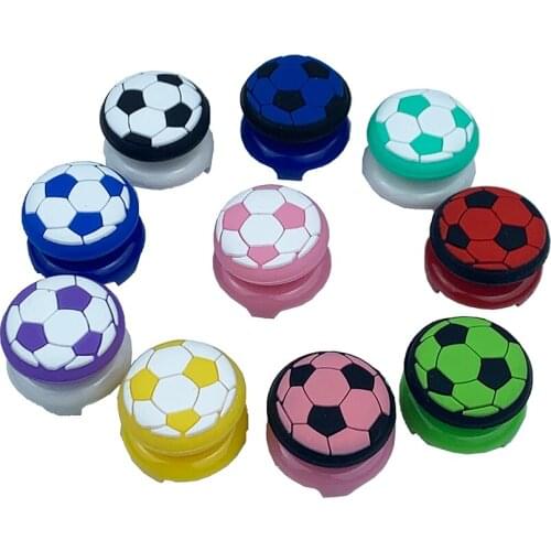 PS5 Joystick Grips FPS Freek Thumb Grips Joystick Caps for PS5 Controller Joystick Cover Soccer Designed Caps for PS5/ PS4