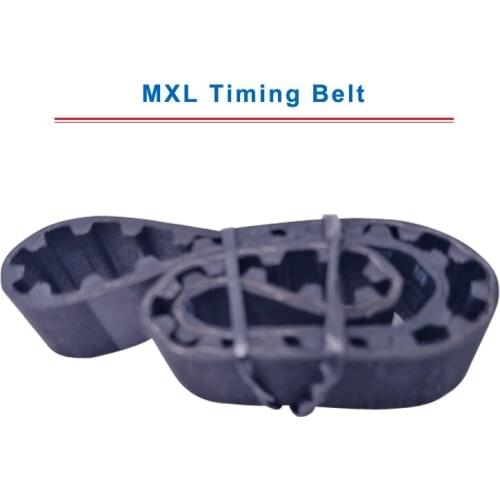 2 pcs MXL Timing Belt model-50/51/52/53/53.6/54/56/57/58/58.4MXL Rubber Transmission Belt Width 6/10mm For MXL Timing Pulley